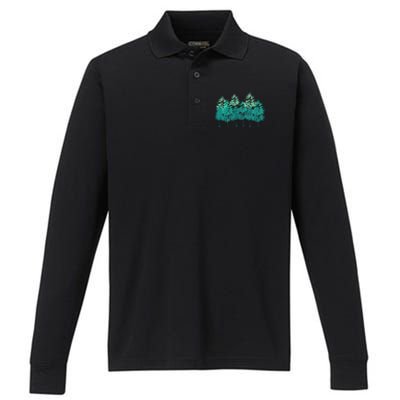 Outdoors Forest Trees Wildlife Nature Forest Performance Long Sleeve Polo