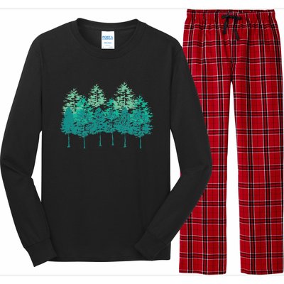 Outdoors Forest Trees Wildlife Nature Forest Long Sleeve Pajama Set