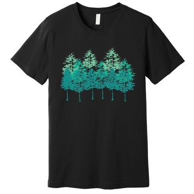 Outdoors Forest Trees Wildlife Nature Forest Premium T-Shirt