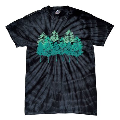 Outdoors Forest Trees Wildlife Nature Forest Tie-Dye T-Shirt