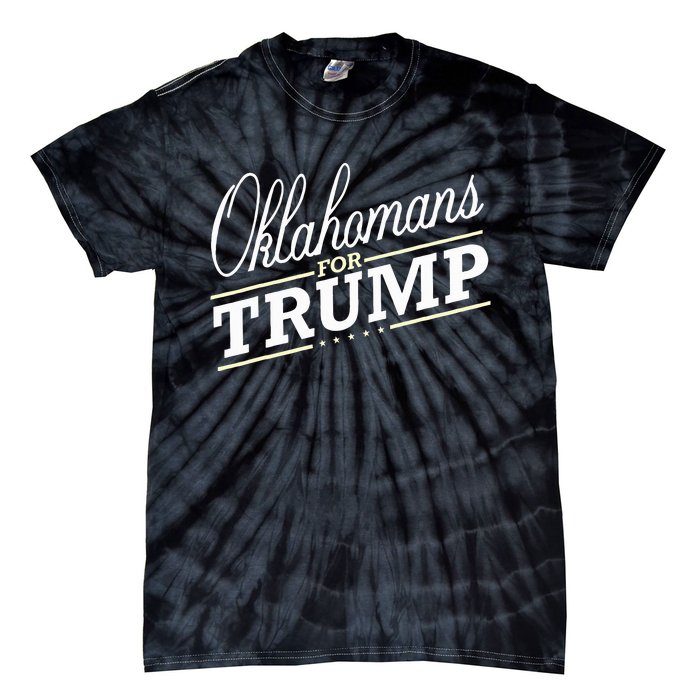 Oklahoma For Trump 2024 Second President Election Tie-Dye T-Shirt