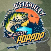 O Fishally The Bestest PopPop Legacy Tie Dye Trucker Hat