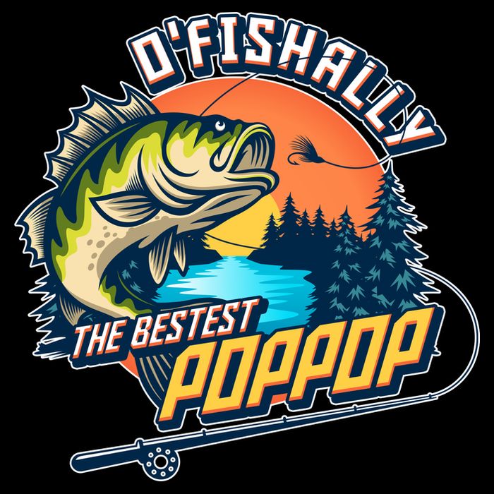 O Fishally The Bestest PopPop Button