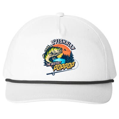 O Fishally The Bestest PopPop Snapback Five-Panel Rope Hat