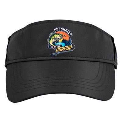 O Fishally The Bestest PopPop Adult Drive Performance Visor