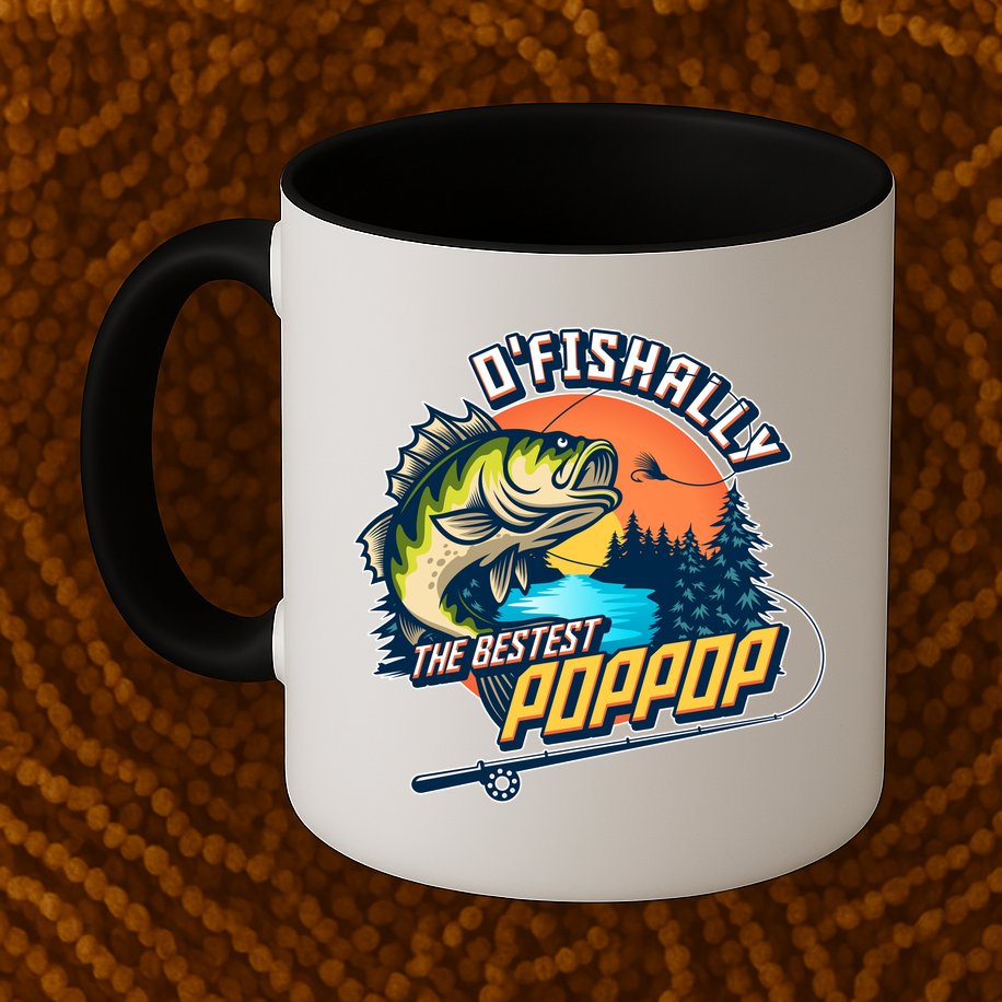 O Fishally The Bestest PopPop Mug