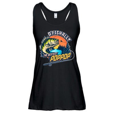 O Fishally The Bestest PopPop Ladies Essential Flowy Tank