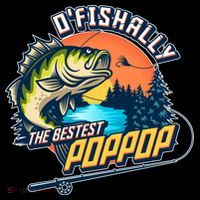 O Fishally The Bestest PopPop Cooling Performance Long Sleeve Crew