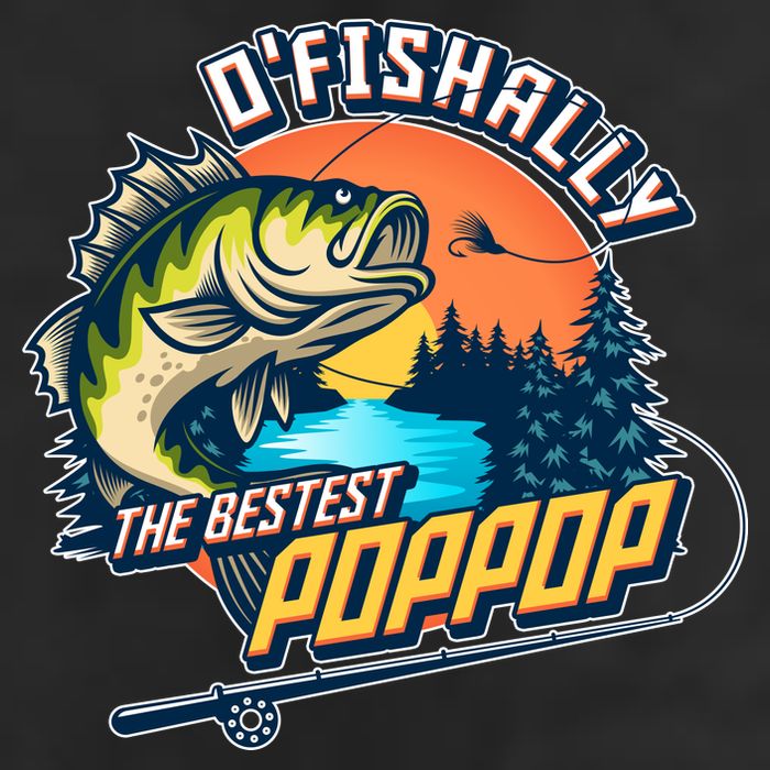 O Fishally The Bestest PopPop 25L Jumbo Tote