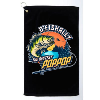 O Fishally The Bestest PopPop Golf Towel