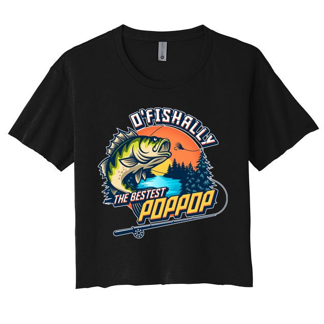 O Fishally The Bestest PopPop Crop Top