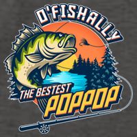 O Fishally The Bestest PopPop Vector Backpack