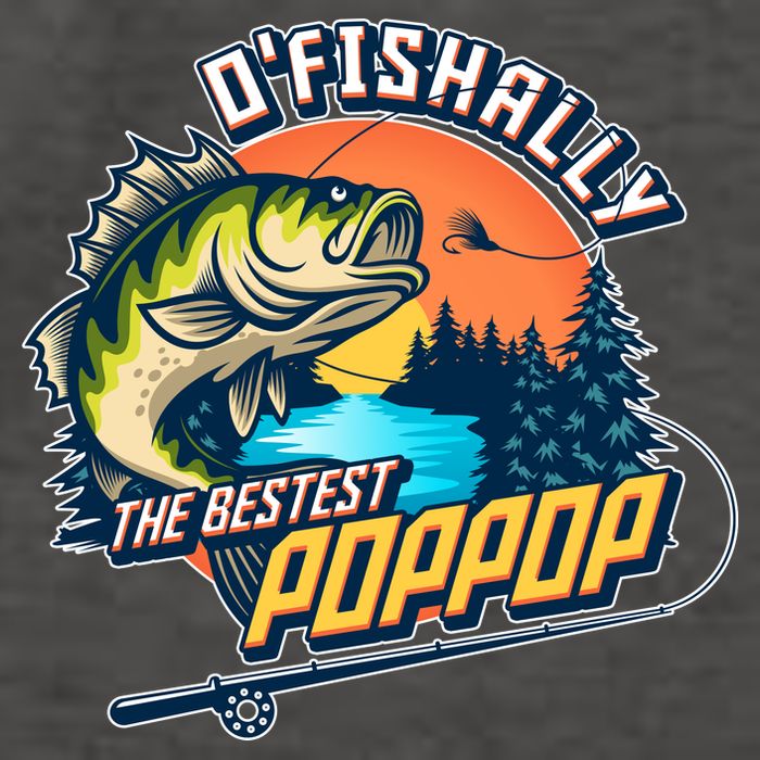 O Fishally The Bestest PopPop Vector Backpack