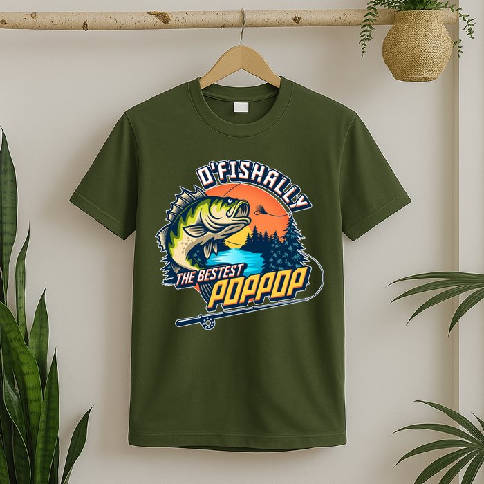 O Fishally The Bestest PopPop T-Shirt