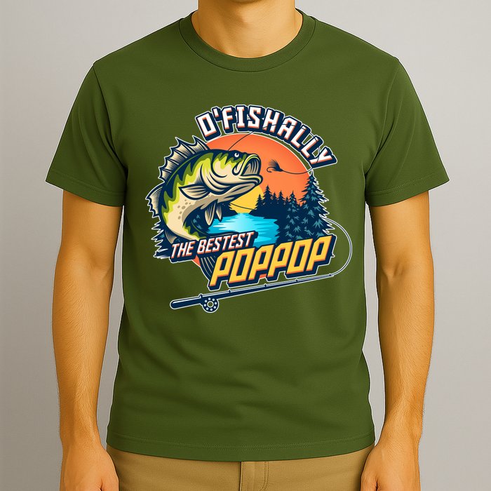 O Fishally The Bestest PopPop T-Shirt
