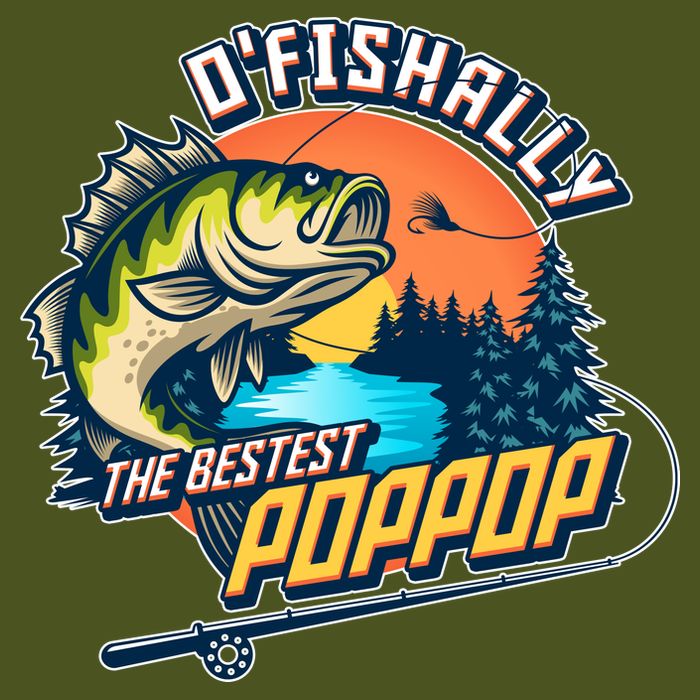 O Fishally The Bestest PopPop Short Acrylic Beanie