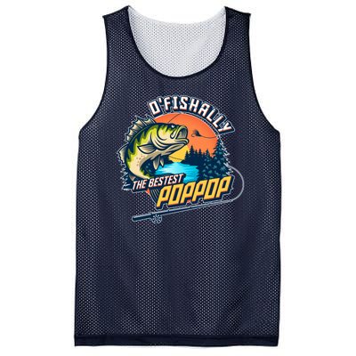 O Fishally The Bestest PopPop Mesh Reversible Basketball Jersey Tank