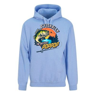 O Fishally The Bestest PopPop Unisex Surf Hoodie