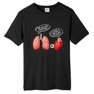 Oxygen For The Heart Lungs Doctor Gift Tall Fusion ChromaSoft Performance T-Shirt