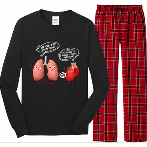 Oxygen For The Heart Lungs Doctor Gift Long Sleeve Pajama Set