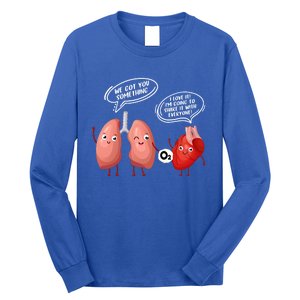 Oxygen For The Heart Lungs Doctor Gift Long Sleeve Shirt