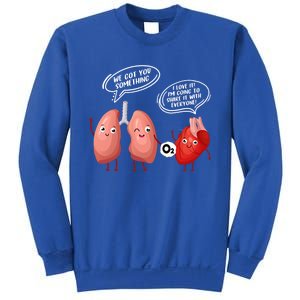 Oxygen For The Heart Lungs Doctor Gift Sweatshirt