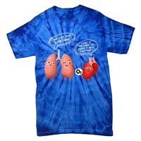 Oxygen For The Heart Lungs Doctor Gift Tie-Dye T-Shirt