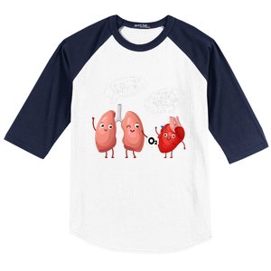 Oxygen For The Heart Lungs Doctor Gift Baseball Sleeve Shirt