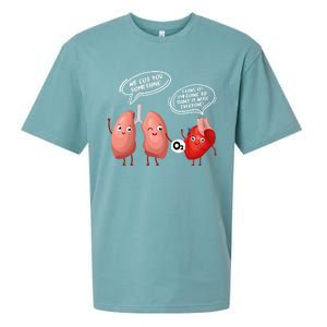 Oxygen For The Heart Lungs Doctor Gift Sueded Cloud Jersey T-Shirt