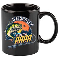 O Fishally The Bestest Papa 11oz C Handle Ceramic Mug