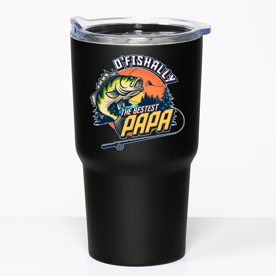 O Fishally The Bestest Papa Tumbler