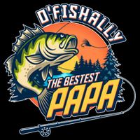 O Fishally The Bestest Papa Zip Tote Bag
