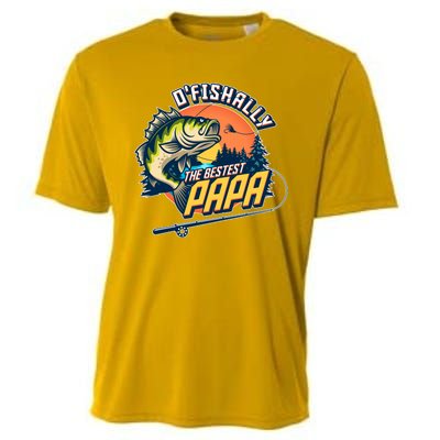 O Fishally The Bestest Papa Cooling Performance Crew T-Shirt