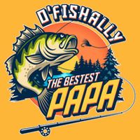 O Fishally The Bestest Papa Cooling Performance Crew T-Shirt