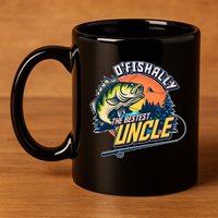 O Fishally The Bestest Uncle 11oz C Handle Ceramic Mug