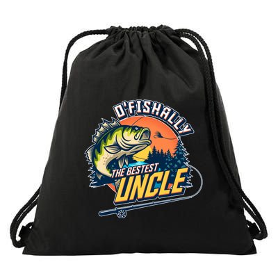 O Fishally The Bestest Uncle Drawstring Bag
