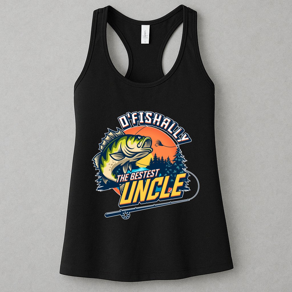 O Fishally The Bestest Uncle Womens Tank Top