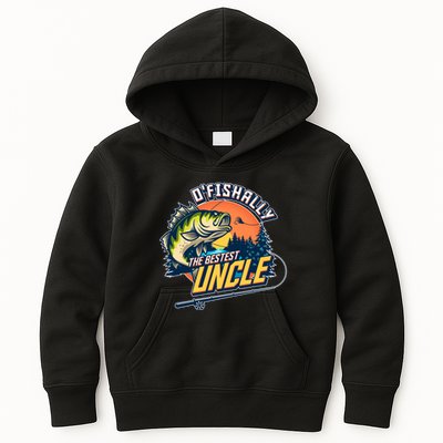 O Fishally The Bestest Uncle Kids Hoodie