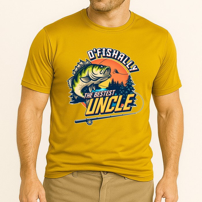 O Fishally The Bestest Uncle Cooling Performance Crew T-Shirt