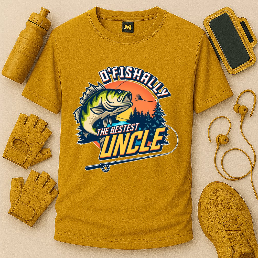 O Fishally The Bestest Uncle Cooling Performance Crew T-Shirt