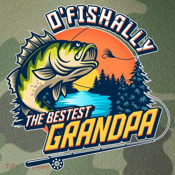 O Fishally The Bestest Grandpa Legacy Tie Dye Trucker Hat