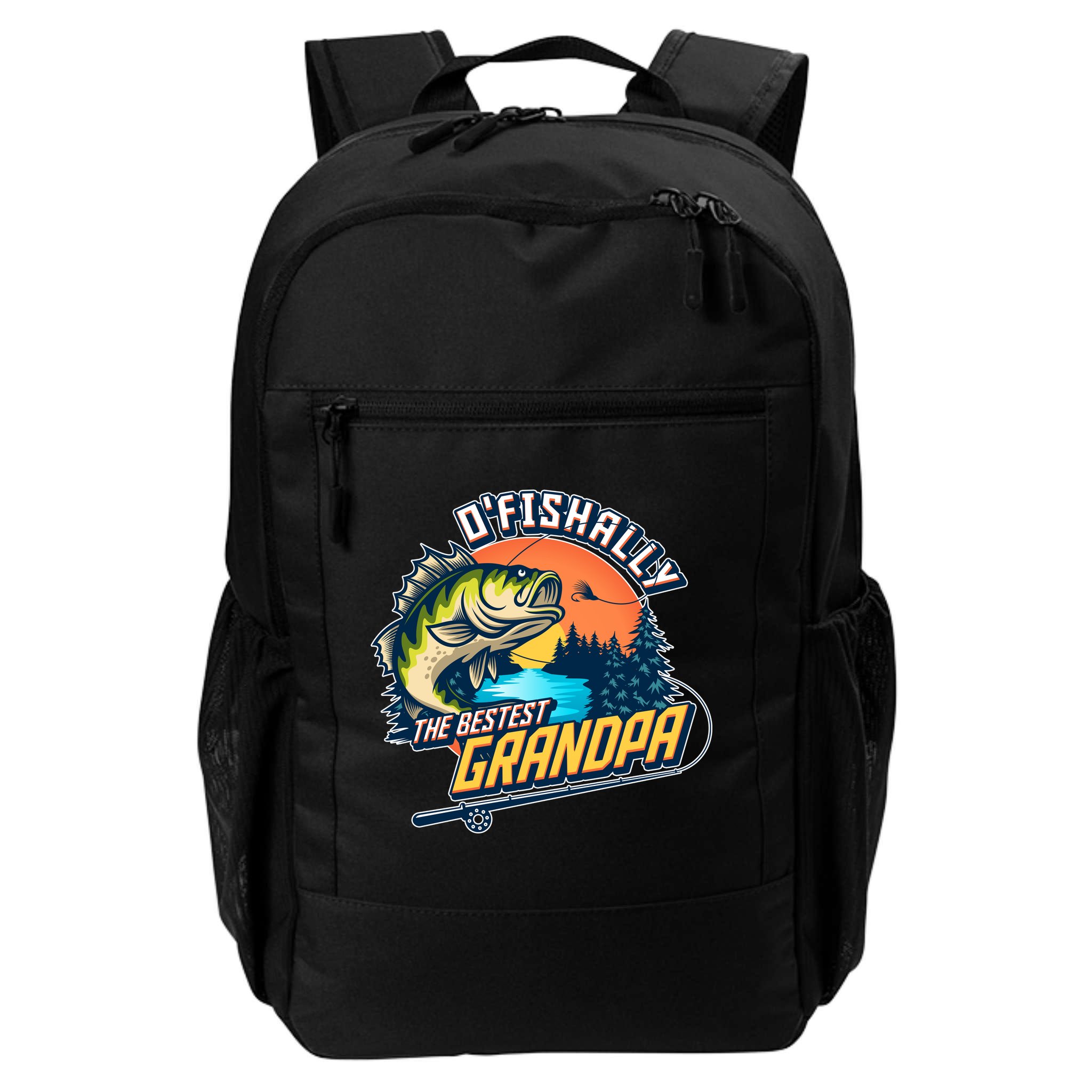 O Fishally The Bestest Grandpa Backpack