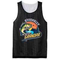 O Fishally The Bestest Grandpa Mesh Reversible Basketball Jersey Tank