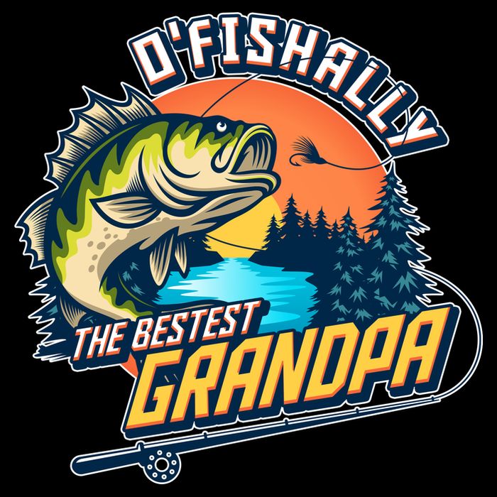 O Fishally The Bestest Grandpa Mesh Reversible Basketball Jersey Tank
