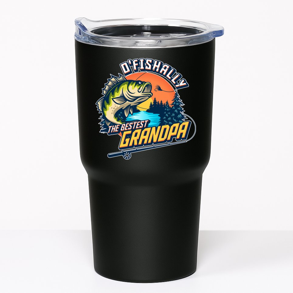 O Fishally The Bestest Grandpa Tumbler