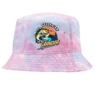 O Fishally The Bestest Grandpa Tie-Dyed Bucket Hat