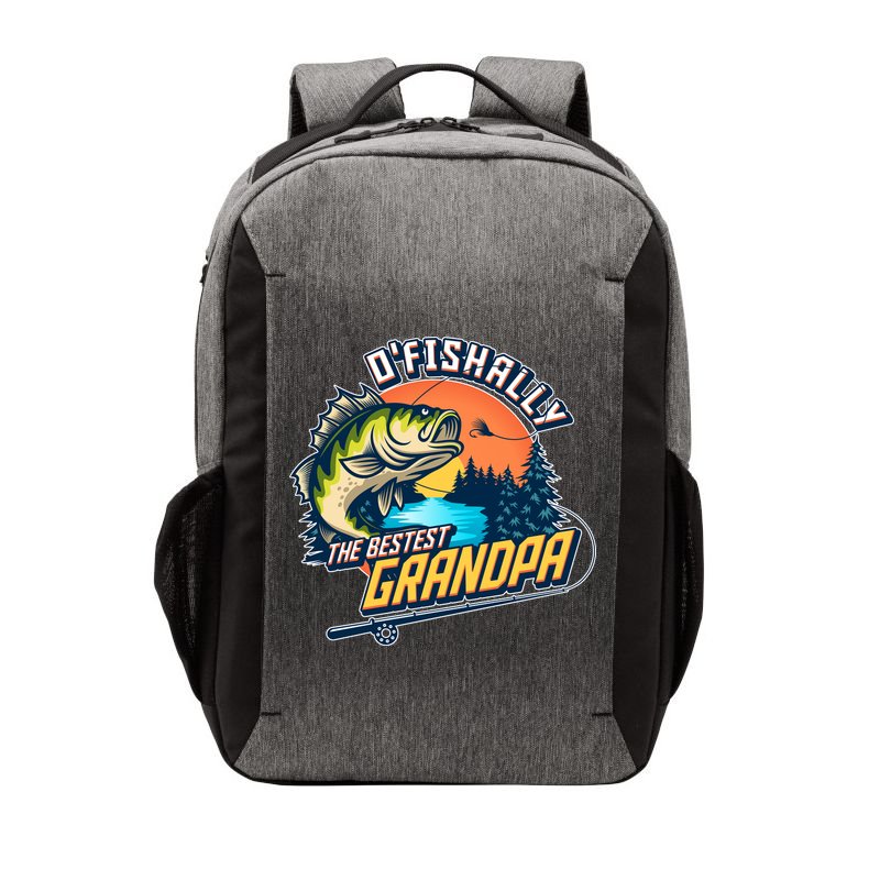 O Fishally The Bestest Grandpa Vector Backpack