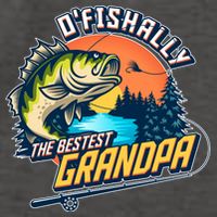 O Fishally The Bestest Grandpa Vector Backpack
