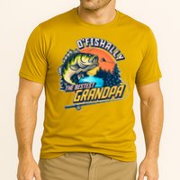 O Fishally The Bestest Grandpa Cooling Performance Crew T-Shirt