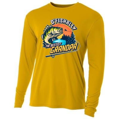 O Fishally The Bestest Grandpa Cooling Performance Long Sleeve Crew